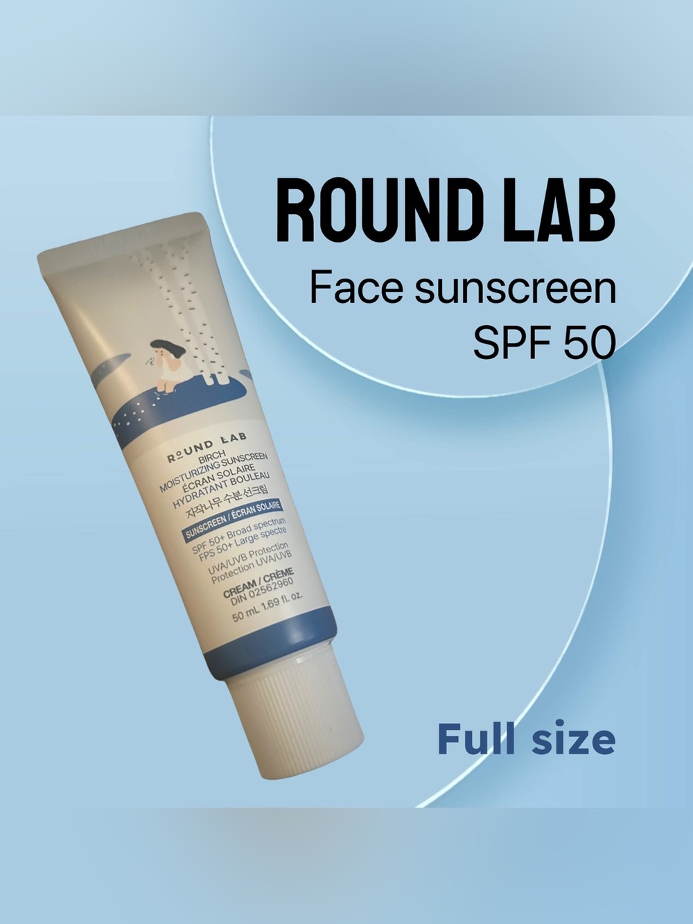 🇰🇷🆕NEW ROUND LAB | FULL | K-Beauty Birch Moisturizing SPF 50 Sunscreen